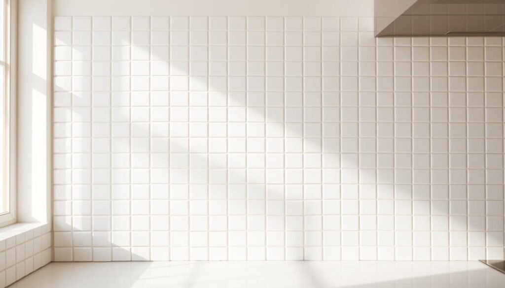 Bright, airy kitchen with white square tiles covering the backsplash. The tiles are uniform, smooth, and arranged in a simple grid pattern. Soft, natural lighting floods the space, casting gentle shadows and highlights across the tile surface. The tiles have a subtle sheen, reflecting the warm tones of the kitchen. The overall atmosphere is clean, serene, and welcoming, perfectly complementing the minimalist design. Bright, airy kitchen with white square tiles covering the backsplash. The tiles are uniform, smooth, and arranged in a simple grid pattern. Soft, natural lighting floods the space, casting gentle shadows and highlights across the tile surface. The tiles have a subtle sheen, reflecting the warm tones of the kitchen. The overall atmosphere is clean, serene, and welcoming, perfectly complementing the minimalist design.