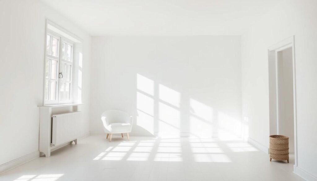 a cozy, well-lit room with crisp, bright white walls that reflect the natural daylight streaming in through large windows. The lighting is soft and diffused, creating a warm, inviting atmosphere. The room is minimally furnished, with clean lines and a sense of openness. The white paint on the walls appears to have a slightly eggshell or satin finish, creating a subtle sheen that adds depth and texture to the space. The overall effect is one of tranquility, purity, and a sense of calm that perfectly complements the subject of choosing the perfect white paint. a cozy, well-lit room with crisp, bright white walls that reflect the natural daylight streaming in through large windows. The lighting is soft and diffused, creating a warm, inviting atmosphere. The room is minimally furnished, with clean lines and a sense of openness. The white paint on the walls appears to have a slightly eggshell or satin finish, creating a subtle sheen that adds depth and texture to the space. The overall effect is one of tranquility, purity, and a sense of calm that perfectly complements the subject of choosing the perfect white paint.
