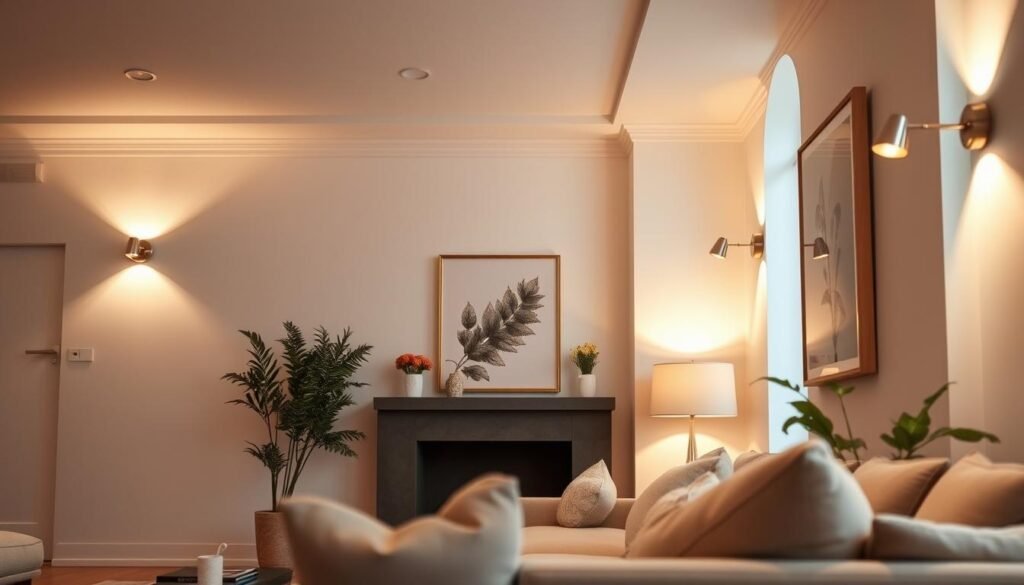 wall lights for decor, high-end modern picture sconces with warm, ambient lighting, mounted on white walls in a stylish living room, elegant metallic fixtures with adjustable beams, providing soft, even illumination, accenting artwork or photographs, creating a cozy, inviting atmosphere, with a touch of luxury, shot from a low angle to emphasize the design and architectural details, using a wide lens to capture the full scope of the scene, in a softly-lit, well-appointed interior space wall lights for decor, high-end modern picture sconces with warm, ambient lighting, mounted on white walls in a stylish living room, elegant metallic fixtures with adjustable beams, providing soft, even illumination, accenting artwork or photographs, creating a cozy, inviting atmosphere, with a touch of luxury, shot from a low angle to emphasize the design and architectural details, using a wide lens to capture the full scope of the scene, in a softly-lit, well-appointed interior space